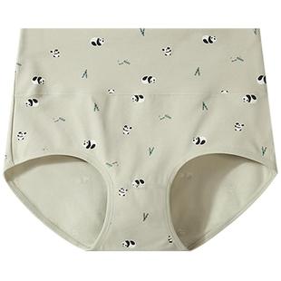 蝶安芬内裤100%纯棉抗菌全棉裆女生三角裤高腰收腹可爱印花短裤头