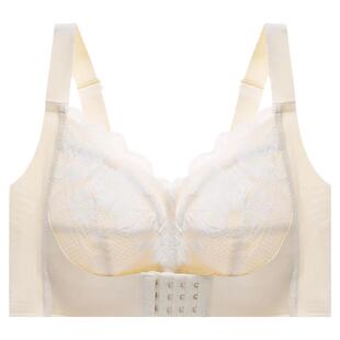 浪莎前扣内衣女胸大显小文胸收副乳聚拢防下垂调整型大码胸罩DT