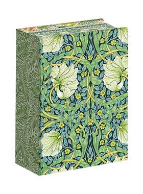 William Morris 100 postcards威廉莫里斯明信片 布料图案植物花纹设计图案 礼品书明信片 两款封面随机发一