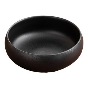 黑陶粗陶茶洗功夫茶具茶道配件水笔洗茶碗水孟陶瓷大小号水仙花盆