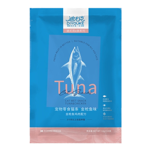 迪尤克鱼油猫条三文鱼非主食湿粮罐头猫咪零食幼猫专用100支整箱