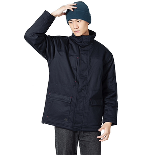 代尔塔防寒服户外保暖工装工作服防水衣透气带帽脱卸旅游登山弹性