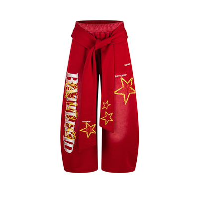 DARKAGE原创飘带弯刀休闲裤