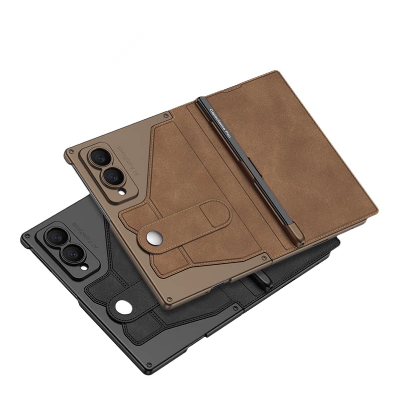 zfold8手机壳翻盖带笔槽支架皮套