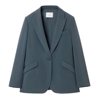 OVV秋冬热卖女装戗驳领一粒扣简约优雅休闲西服外套