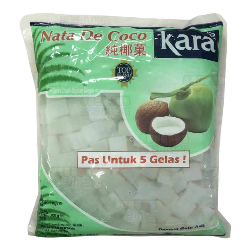 Kara牌袋装椰果粒1kg包装1件椰青果椰子粒椰果肉椰子块饮料搭配版