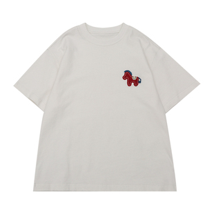 男童短袖T恤2026夏季新款马年中大童纯棉半袖男孩国潮儿童上衣薄