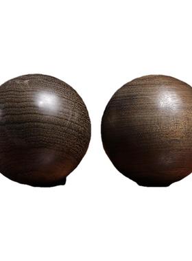 金丝楠阴沉木手把件简约保健球