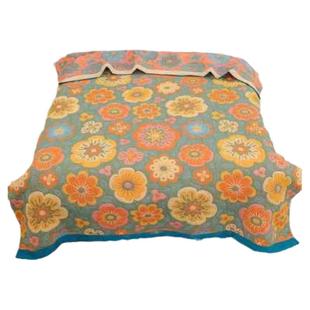 纯棉毛巾被多层床盖毯纱布春款毛巾被沙发毯午睡空调毯子150*200