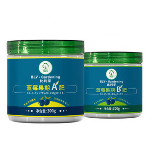 比利孚蓝莓专用AB肥果期苗期肥料改善黄叶掉叶促生长水溶肥