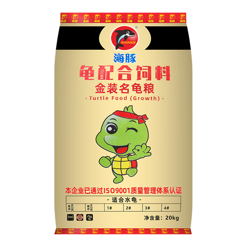 海豚金装全效40斤大袋饲料龟粮