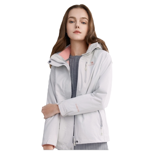 骆驼户外运动春秋季女士登山服装休闲风衣防水防风夹克外套男