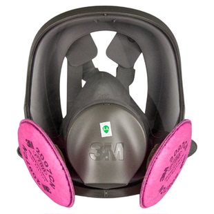 3m防尘面罩全面具6800配2097CN活性炭滤棉KP100防电焊烟玻璃纤维