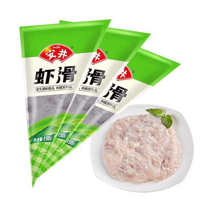 安井虾滑整箱150克*30袋火锅食材冷冻半成品虾滑鱼滑关东煮商用