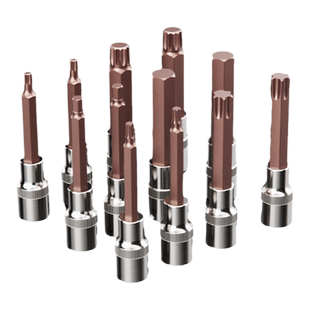 内六花套筒t30t40t50梅花批头套装大飞加长套头 电动扳手汽修工具