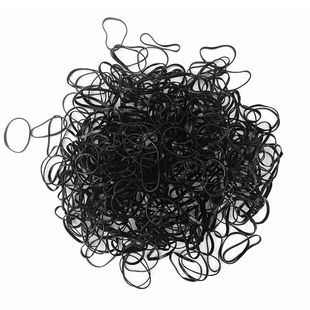 橡皮筋女扎头发加粗加厚发圈一次性高弹力小头绳大人耐用黑色胶圈