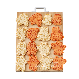 马年新品卡通小马饼干模具花生莲花一马当先马上暴富新年曲奇压模