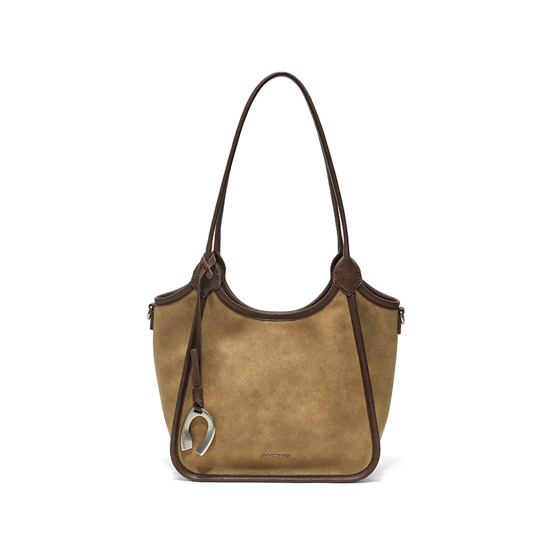 【西木汀】榛巧咖啡 托特包2025新款大容量女小个子单肩斜挎包包