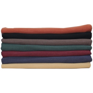 秋冬加厚苎麻棉面料料砂洗复古做风衣汉服的亚棉麻布料厚实粗麻布