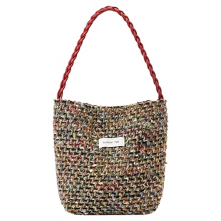 香风手提水桶单肩包帆布包大容量小众包包布袋巨好看通勤新款女士