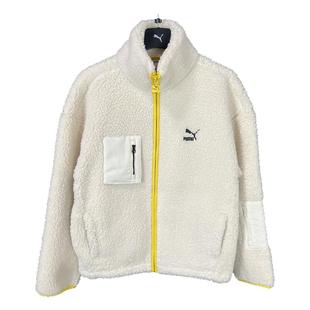 正品PUMA彪马男子加绒保暖外套秋冬季运动休闲夹克仿羊羔绒539231