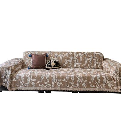 藤萝盖布式沙发巾雪尼尔轻奢防滑