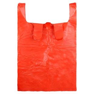 红色加厚塑料袋大号背心袋搬家收纳袋服装打包袋一次性方便袋批发