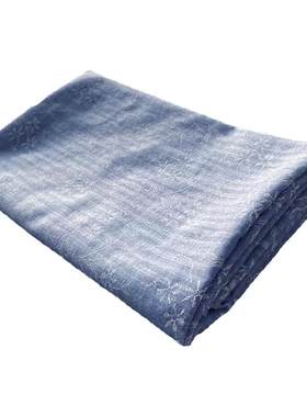 胶印花枝叶涤棉汉服装diy布料