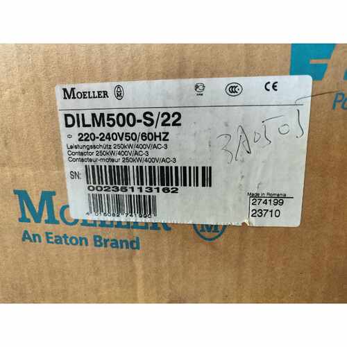 议价MOELLER接触器DILM500S22220240适用