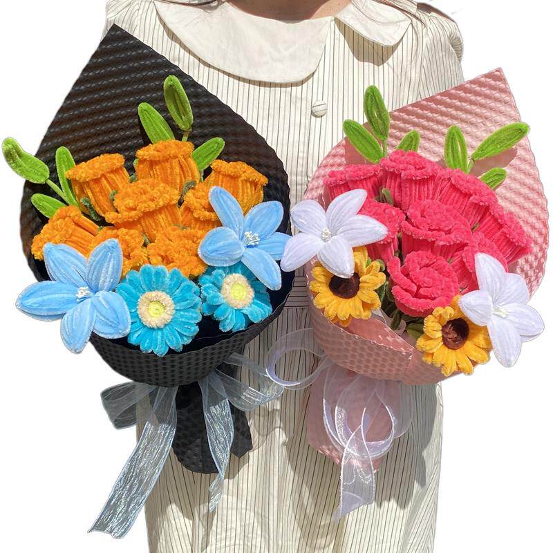 扭扭棒花束成品向日葵