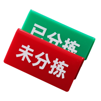 工厂5S/6S管理物料分类状态标识牌车间周转框已加工合格已分拣标签展示牌亚克力标识牌U型卡槽展示提示牌定制