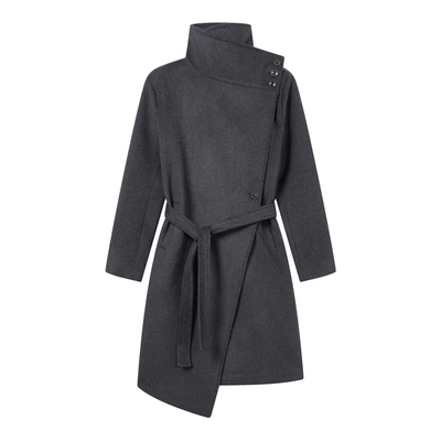 羊毛大衣修身设计百搭多穿法