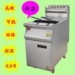 单缸双筛燃气炸炉 26A立式 气炸锅油炸锅设备 商用DF 王子西厨炸锅