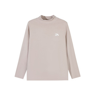 安踏儿童半高领打底衫男童双面绒保暖校服神器中大童德绒内搭女童