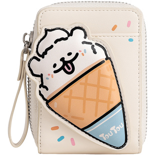 TOUTOU线条小狗联名卡包钱包多卡位证件收纳可爱儿童女孩生日礼物