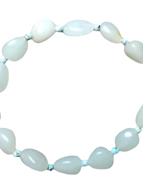 和田玉原籽玉手串原态小籽玉新疆