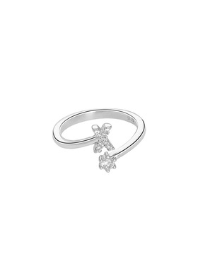 S925纯银字母戒指时尚个性轻奢