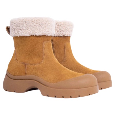 VCA雪地靴时尚百搭真皮厚底加绒