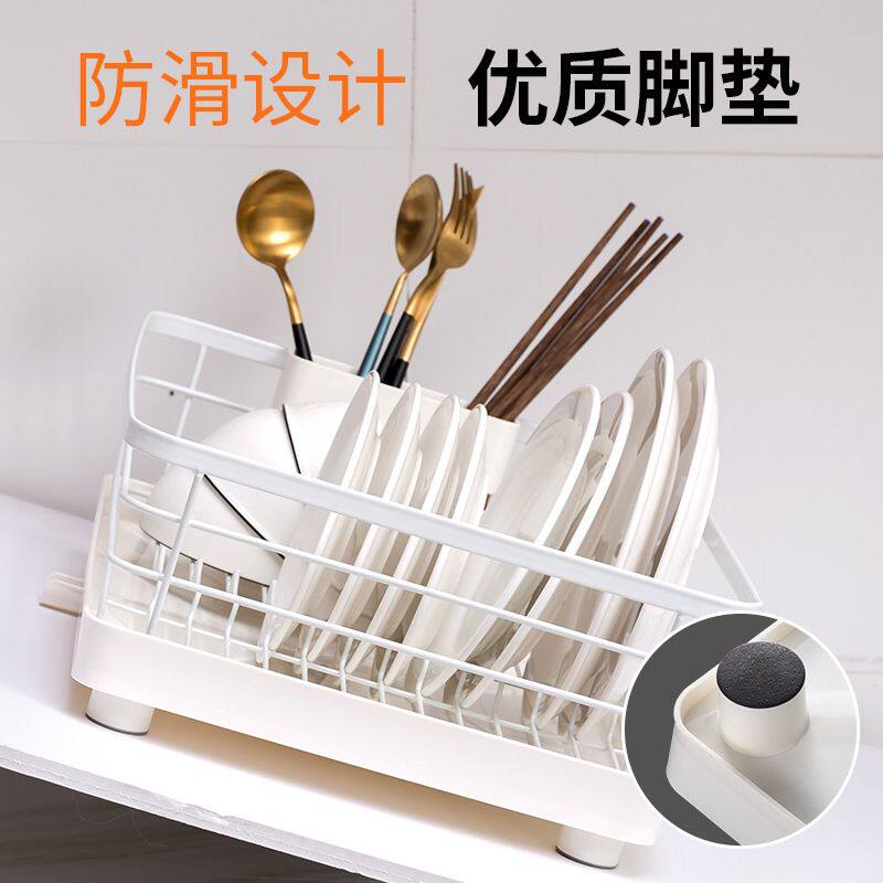 日式厨房餐具沥水碗架碗筷硅胶加厚收纳碟架盘批发沥水沥水架