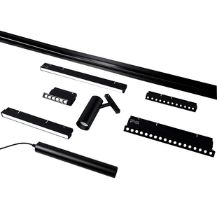 磁吸轨道灯嵌入式明装无主灯客厅照明家用新款灯2025吸灯线条射灯