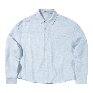 CountryMoment【男女同款】肌理感合身微长版型衬衫高级感上衣秋