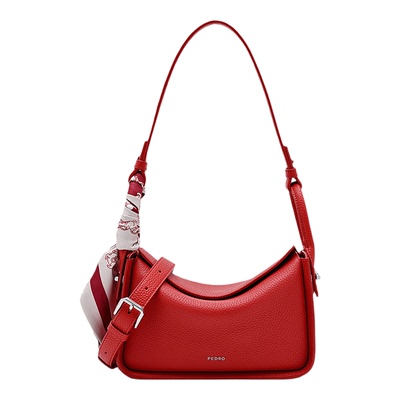 PEDRO马年限定鬃迹系列幸运红hobo包腋下包盒子包红色包婚包