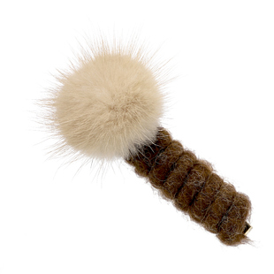 秋冬毛绒球球直条电话线发圈女时尚泡泡辫编发神器高马尾皮筋头绳