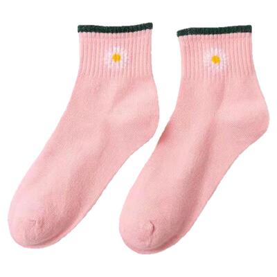 100双女袜出差免洗中筒糖果色