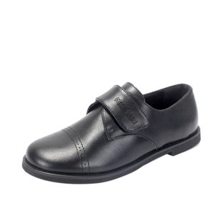 美格新童鞋2025儿童黑色皮鞋英伦风学生演出鞋男童校服真皮软底鞋