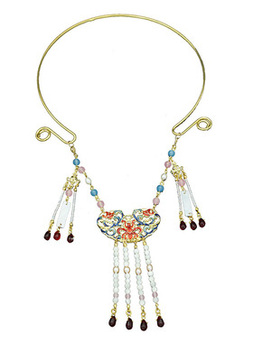 手工璎珞项圈纯铜古装汉服配饰