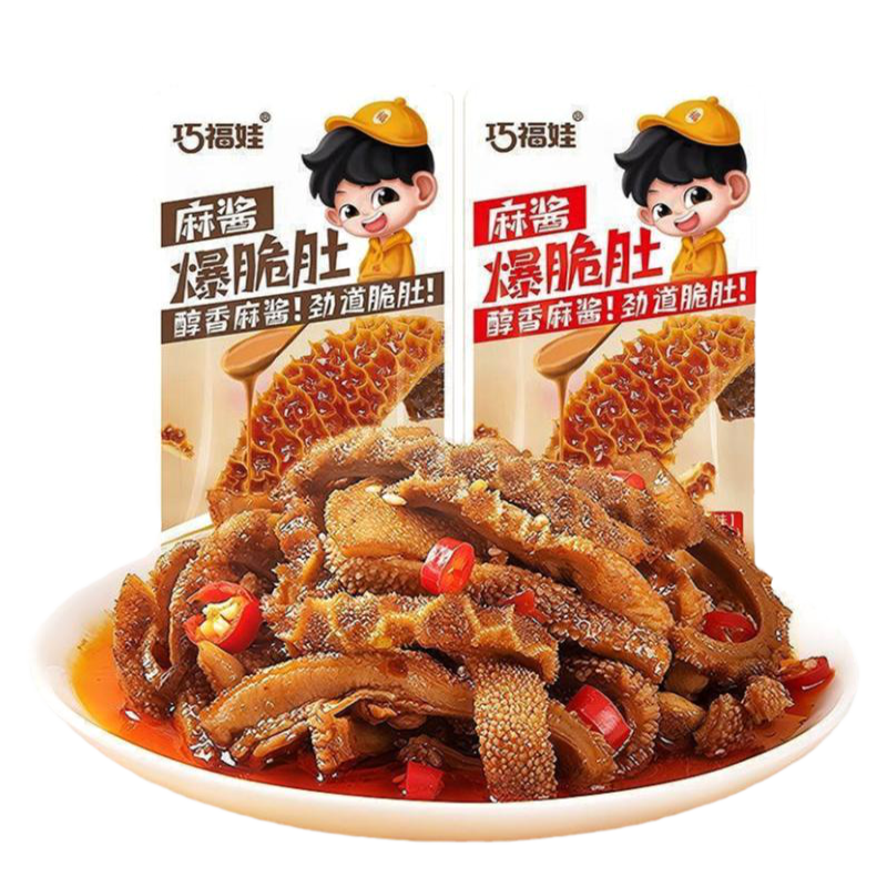 网红爆脆肚麻酱香辣味即食小吃