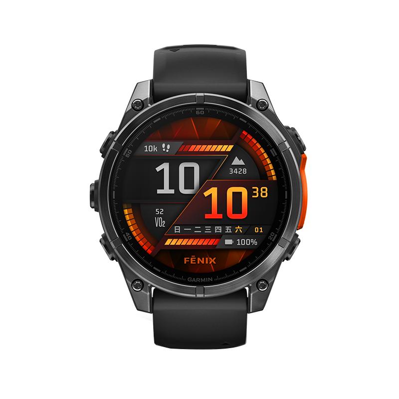 Garmin佳明Fenix8 AMOLED/MIP 43/47/51mm太阳能户外徒步越野骑行潜水心率血氧多功能运动智能监测手表旗舰款