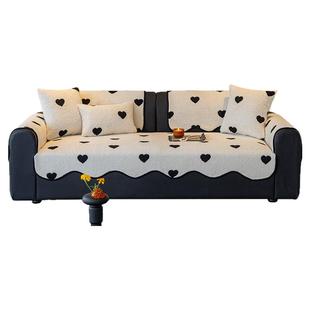 2026新款防猫抓异形沙发垫秋冬加厚真皮沙发垫固定防滑盖布垫毛绒