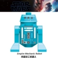 Peacock Blue Empire Technician Robot